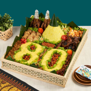 Tumpeng Nasi Kuning Angka Arungi Rasa Catering BSD Tangerang