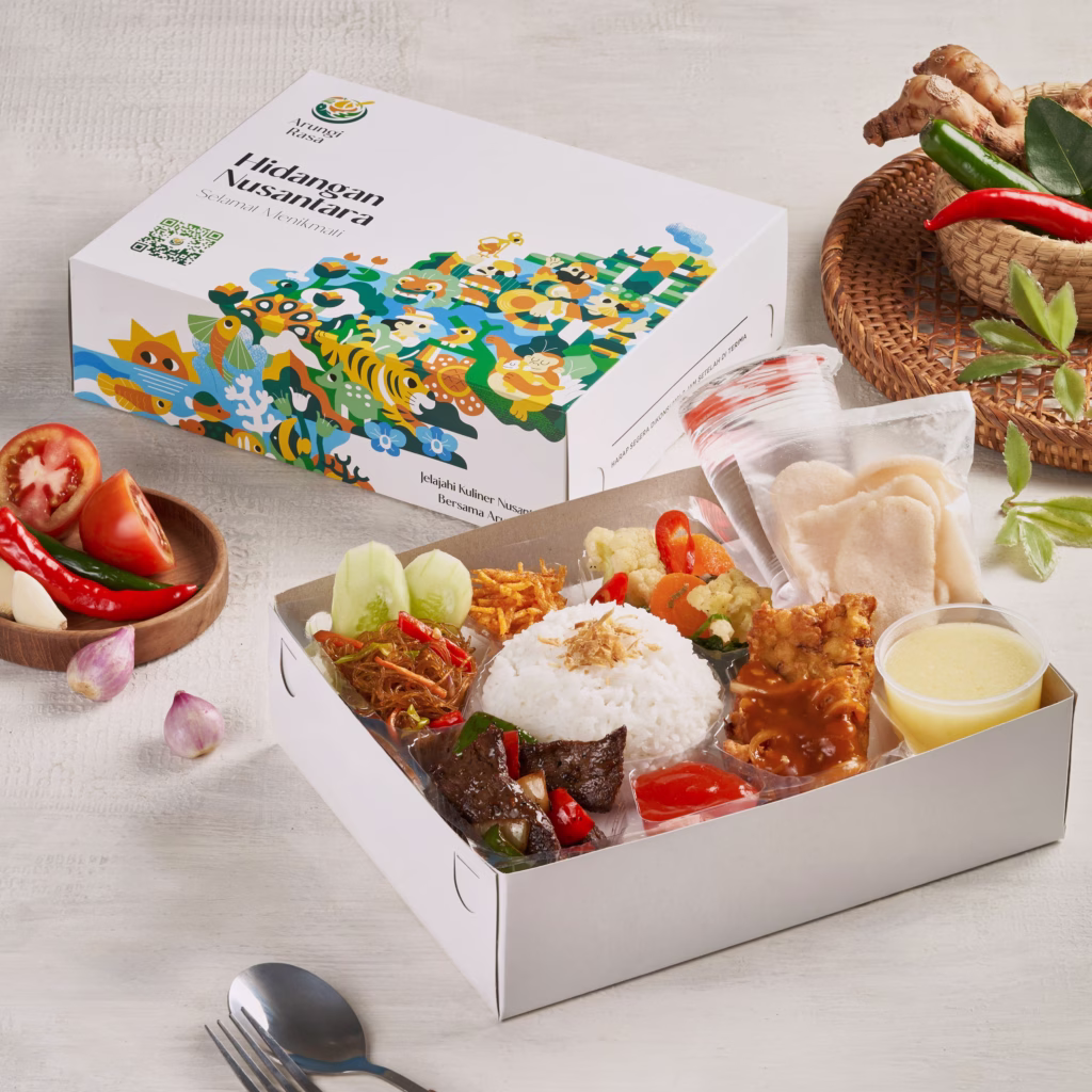 nasi box paket lengkap premium sapi lada hitam khas arungi rasa untuk acara, pernikahan, VIP & acara akbar