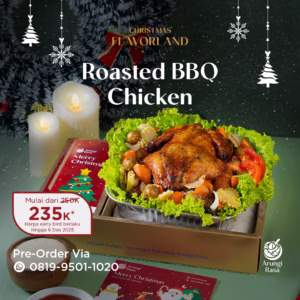 Roasted BBQ Chicken Arungi Rasa – ayam panggang BBQ untuk hampers Natal